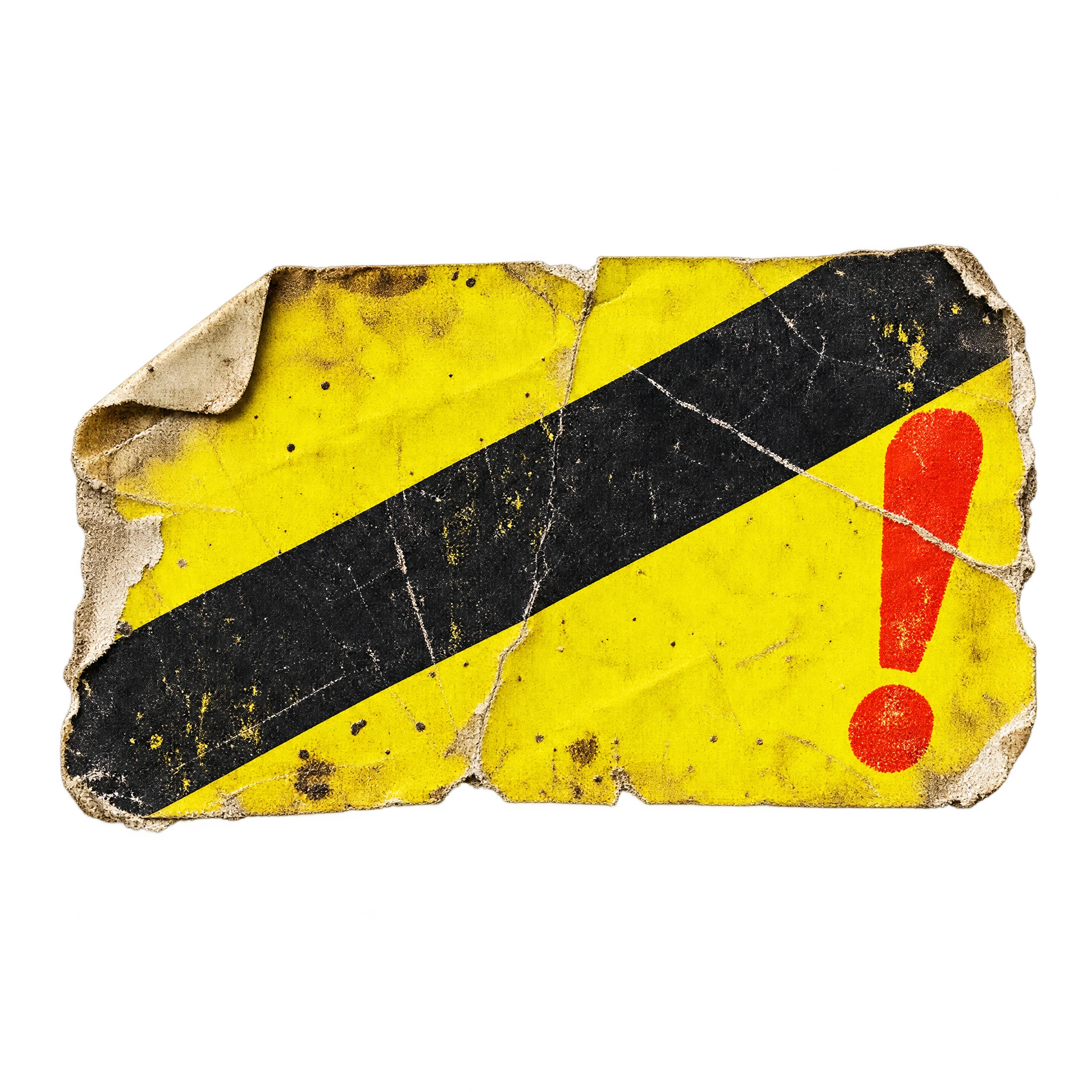 Distressed rental sticker